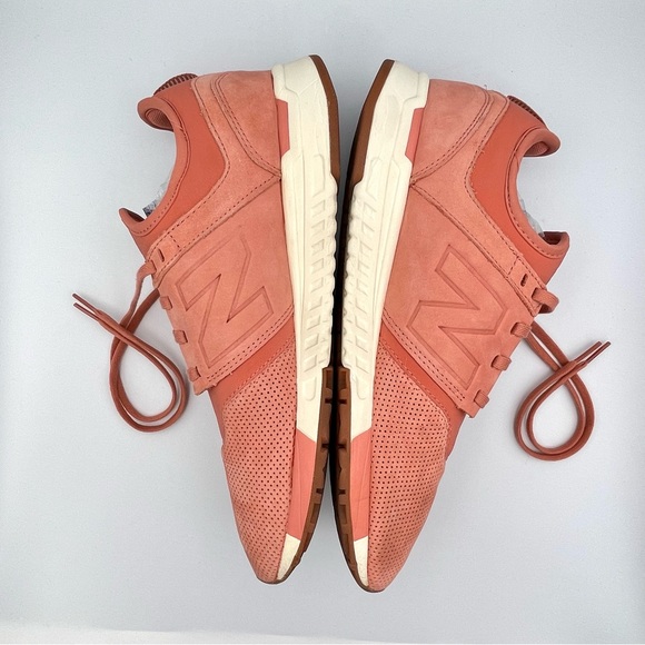NEW BALANCE | Men’s Lux 247 ‘Dawn til Dusk’ Sneaker in Rose/Sea Salt | Size 9 - Picture 11 of 13